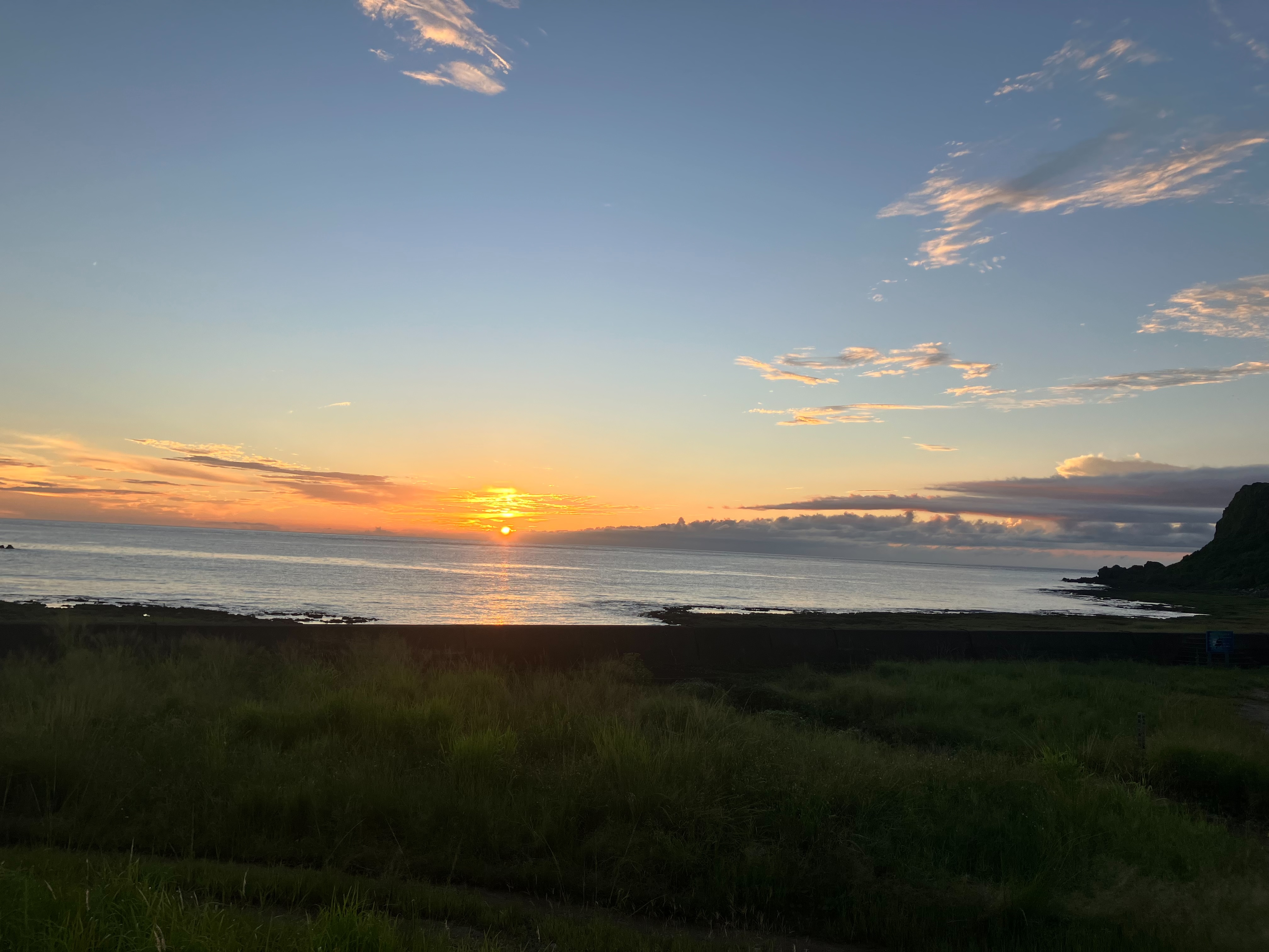 徳之島の夕日